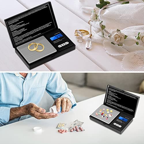 Vinabo 700g Digital Scales 0.01g, Kitchen Scales Digital,Mini Pocket Scales,precision scale LCD Display, Jewellery Scales Weighing Scales for Jewellery Gold Food Coffee Herb Coin (Battery included) — view 4