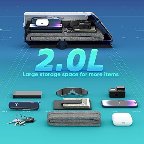 MOSHAY Bike Frame Box Lockable Bicycle Box Waterproof Bike Mount Top Tube Box Bike Accessories Never Deform/Safe/Waterproof/High-Capacity — view 4
