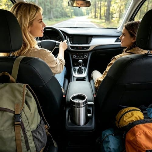 Car Electric Heated Travel Mug - 12V/24V Voltage Kettle | Stainless St — view 2