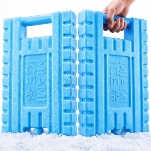 Miami Ice XL Ice Packs for Cooler | 12"x9", Stays Cold up to 96 hr | 2-Pack