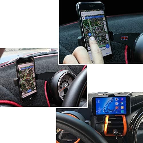 Heinmo Union Jack Red Smartphone Cell Phone Mount Holder For R55 R56 R57 CLUBMAN Convertible Coupe 2006-2015 — view 6