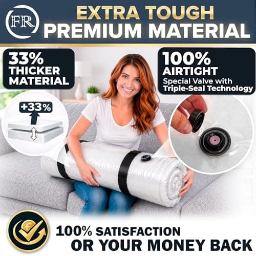 Mattress Vacuum Bag for Foam, Gel, Latex-Mattress up to 200×160cm (79”×63”) — view 6