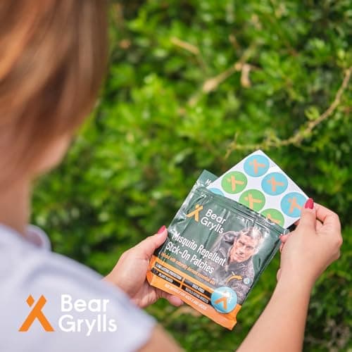Bear Grylls Mosquito Repellent Patches – Natural Citronella Oil Insect Repellent, 180-Pack – DEET-Free, Long-Lasting Protection for Outdoor Adventures, Travel & Camping — view 3