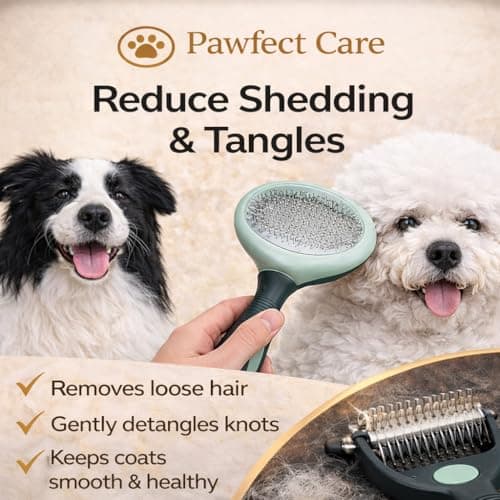 Dog Grooming Kit – Professional Deshedding Brush, Nail Clippers, Scissors & Travel Bowl – Complete Pet Grooming Set for Dogs – Suitable for All Breeds – Pawfect Care — view 3