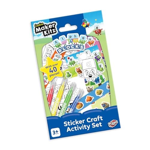 Alphablocks Sticker Activity Set, 40+ Pieces with Felt Tips, Ages 3+