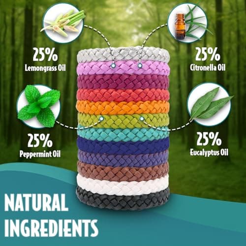 SC Products DEET Free Waterproof Anti Mosquito Repellent Bracelet (12-Pack) — view 2