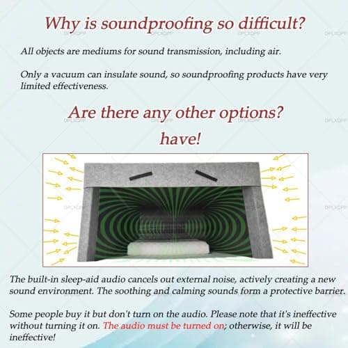 Soundproof Sleeping Pod for Adults - Noise Cancelling Bed Tent with Soundproof Cotton, Portable Blackout Canopy for Privacy, Foldable Sleep Enclosure for Dorm Room Home Office — view 5