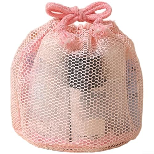 Mesh Drawstring Bag Transparent Waterproof 24x14x2cm Multi-Compartment — view 2