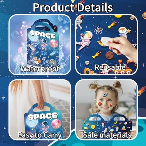 Kalysky 6 Pack Reusable Sticker Book for Toddlers 2 3 4 Year Olds — view 4