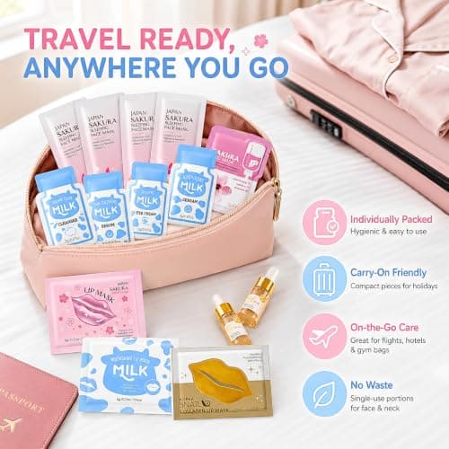 Gifts for Travel Skincare Set for Women, Pamper Gifts for Girls Skincare — view 4