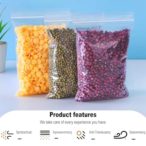 GESDYO Clear Seal Bags Waterproof Luggage Organiser 30Pcs Reusable and Sealable Plastic Bag, Suitable for Travel, Business Travel, Office, and Home Storage 30X40CM — view 4