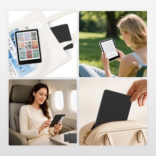 Litvana Detachable Magnetic Case for 6.8" Kindle Paperwhite (11th Generation-2021) and Kindle Paperwhite Signature Edition, Slim PU Shell Cover Case with Auto Wake/Sleep, Black — view 5