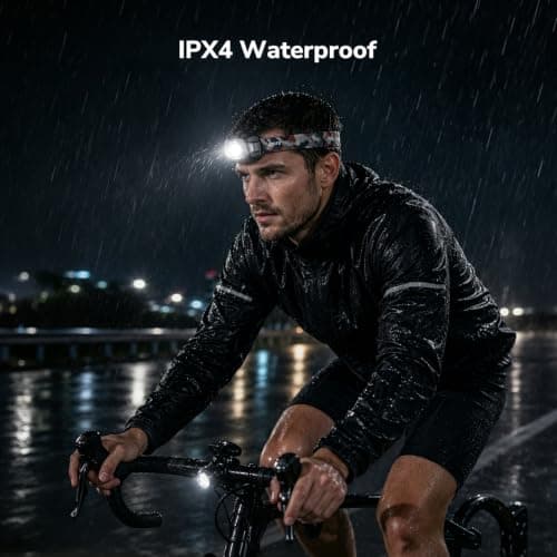 Lepro Camping Head Torch Rechargeable, Dual Power Motion Sensor 11 Modes — view 5