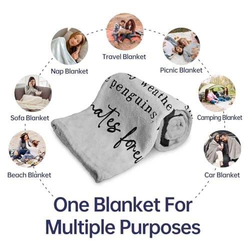 Niyewsor Anniversary Couple Gifts for Him Her, Wedding Gifts for Boyfriends Girlfriend, I Love You Gifts Blanket, Romantic Birthday Present Gifts for Wife, Husband 60" × 50" — view 6