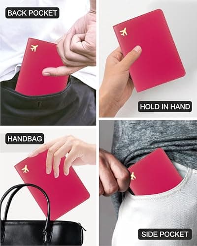 toTravelGear Passport Holder for Travel Essentials RFID Blocking PU Leather — view 4