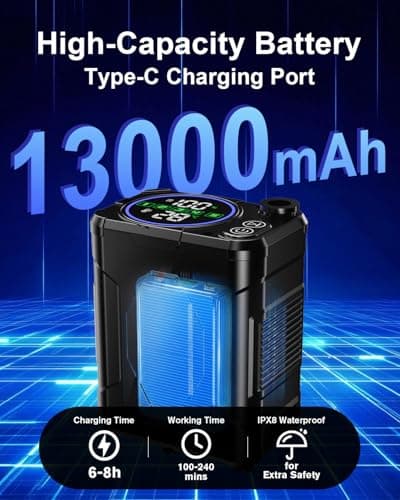 Spopal Flagship 13000mAh Portable Camping Shower with Ultra Long Runtime — view 2