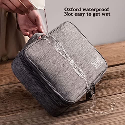 Toiletry Water Resistant Wash Bag - Travel Toiletry Cosmetic Bag Portable Shaving Bag Makeup Organizer — view 6