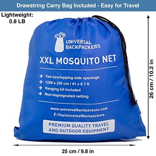 White Mosquito Net for Queen & King-Size Beds – 2-Opening Bed Canopy — view 5
