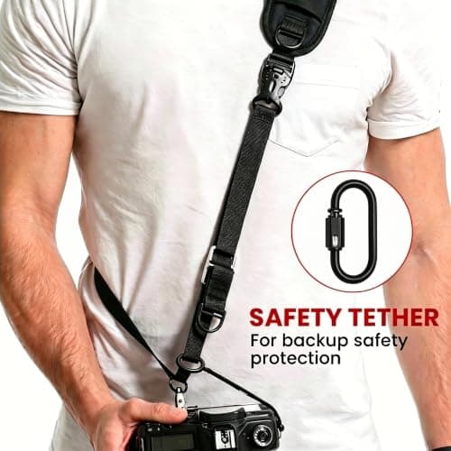 waka Camera Shoulder Strap, Anti-slip Over Shoulder Camera Sling Strap — view 5