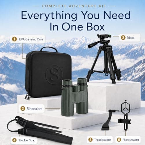 14x45 Binoculars for Adults High Powered HD Binoculars — view 6
