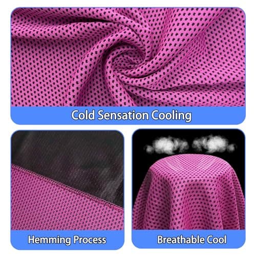 EeGo Cooling Towel, 2 Pack Microfiber Chilly Cooling Towel for Neck and Face, 39.37 x 11.81 Inch — view 4
