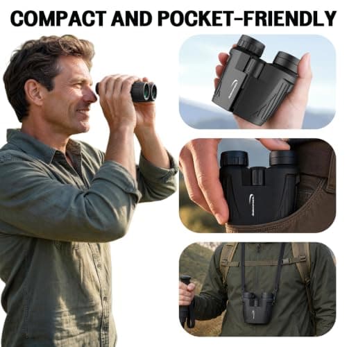 Aurosports 15x25 Compact Bird Watching Binoculars for Adults Kids — view 6