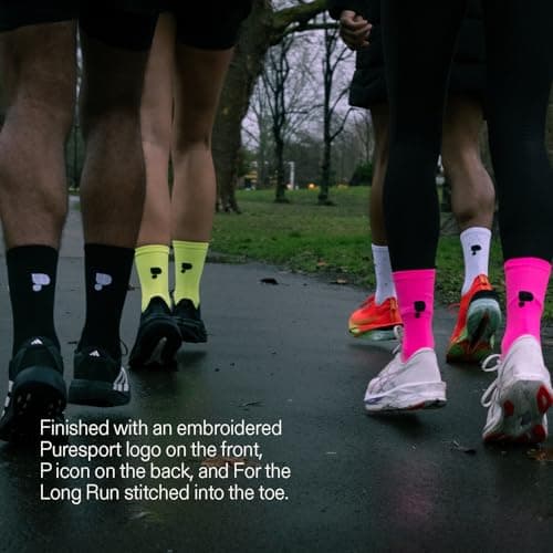 Puresport Performance Running Socks, Yellow, Size L/XL — view 6