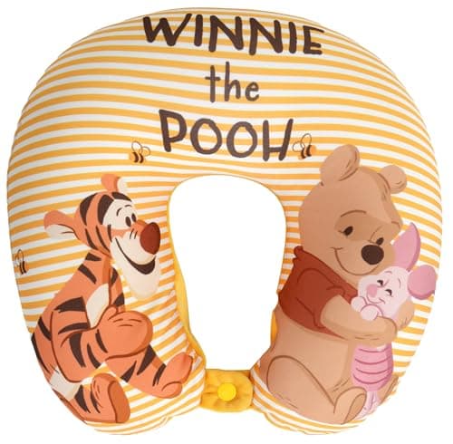 Winnie the Pooh Kids Travel Pillow | Officially Licensed U-Shaped Kids Trip Cushion | Soft Wrap Around Neck Support Comfort for Boys or Girls | Plush Head Rest for Planes, Flights, Cars, Long Trips — view 5