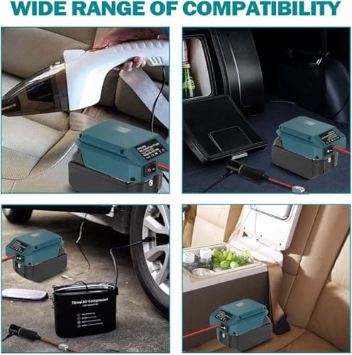18V to 12V Step-Down Converter for Makita Battery, Power Wheels Battery Adapter, 5V-13V Buck Converter with Cigarette Lighter Socket, Car Appliance & Fridge Charger, DIY Power Station — view 4
