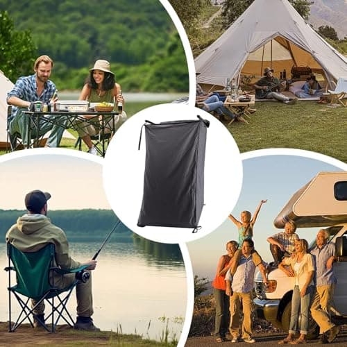 Shower Enclosure - RV Side Privacy Tent | Portable Changing Room & Toilet Cubicle | Magnetic Tailgate Mounted Shelter, Waterproof Oxford Fabric For Camping Truck SUV Beach Road Trip Used — view 4