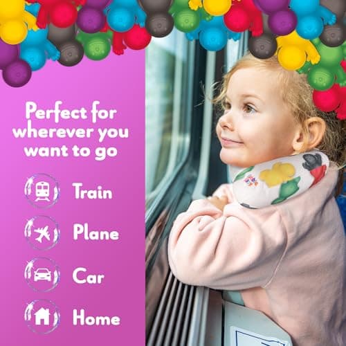 BUBBLEBABY Child Neck Cushion Travel Pillow - Kids Car Seat Neck Support Pillow, Soft Breathable Fabric, Portable Travel Accessories for Toddlers — view 4