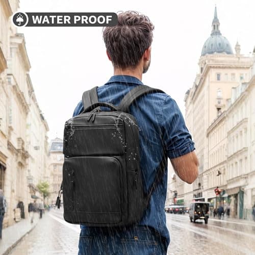 SUIKIHUM Laptop Backpack for Men,Flight Approve Daypack Anti-Theft Rucksack — view 2