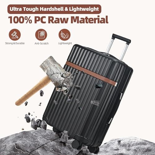 RMW Suitcase 24 Inch Medium Hard Shell Lightweight Check-in Luggage ABS+PC — view 5