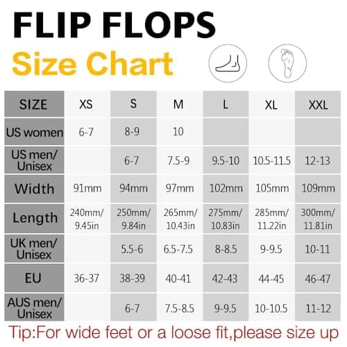 Flip Flops Unisex Womens Flip Flops, Teal Yellow Sunflower Blooms Pool Sliders Mens Toe Post for Women Bathroom Shower Shoes Slippers Auntie Gifts Mum Birthday Gifts, Size 9 (275MM) — view 4