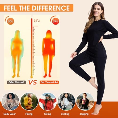 BAMBOO COOL Thermals Base Layer Women Thermal Womens Bamboo Winter Wear — view 5