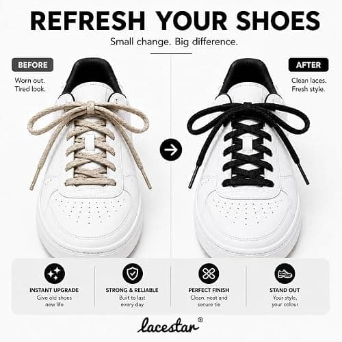 Lacestar Sky Blue 4mm Round Shoe Laces 90cm – Replacement Laces — view 6