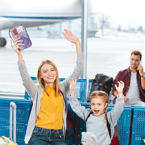 FINTIE Passport Holder Travel Wallet for Family — view 2