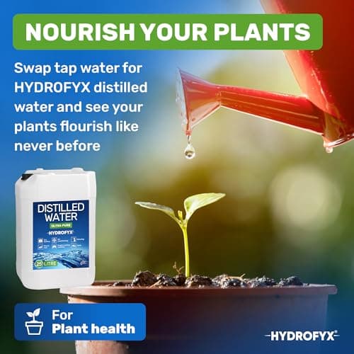HYDROFYX 25L Laboratory Grade Distilled Water – 0 PPM TDS Mineral Free Water for Engineering, Laboratory & Commercial Applications – UK Produced — view 5