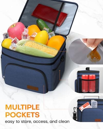 HOTOR Insulated Lunch Box for Men Women Leak-Proof Cooler Lunch Bag — view 5
