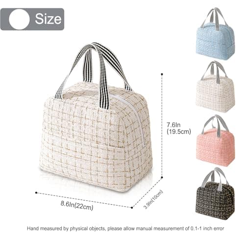 Binoster Small Cooler Bag for Women Girls Small Cooler Bag for Work School Picnic Travel Beach — view 5