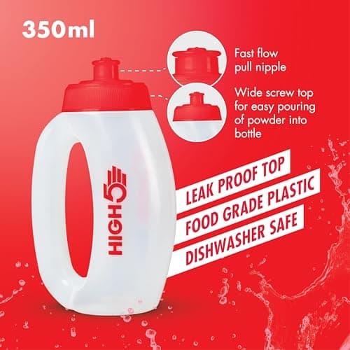 HIGH5 Professional Running Water Bottle, BPA Free, Dishwasher Safe, 350ml — view 2