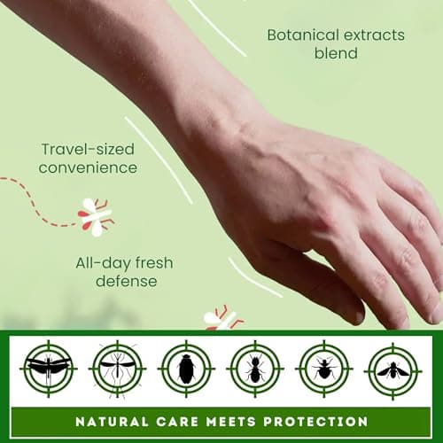 Alfresco - Power, Anti Bug Bite Eau De Parfum, Natural Insect Repellent, Coriander & Vanilla Mosquito Spray with Botanical Extracts - DEET-Free Travel Essentials, Unisex (10ml) — view 3