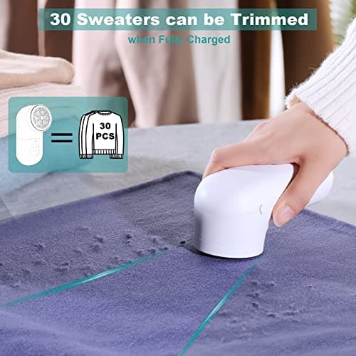Garstor Fabric Shaver, Rechargeable Clothes Debobbler to Remove Fuzzball — view 6