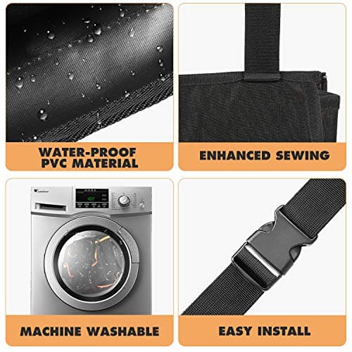 FINPAC Car Boot Organiser, Detachable Seat Back Hanging Organisers, Black-Orange — view 6