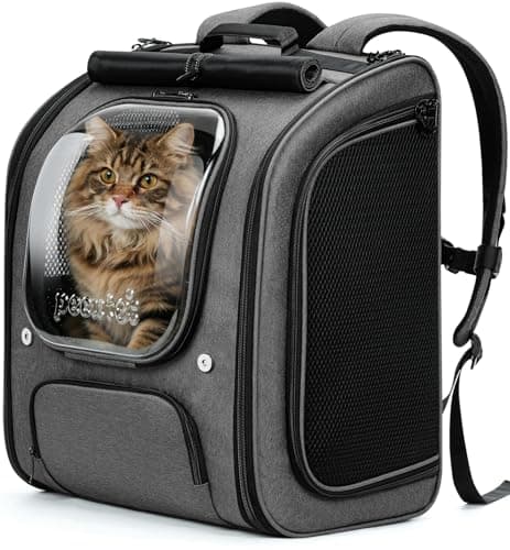 pecute Cat Backpack Extra Large, Cat Bubble Backpack, Grey