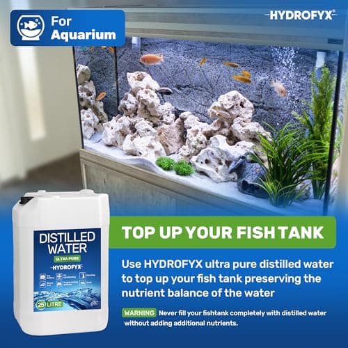 HYDROFYX 25L Laboratory Grade Distilled Water – 0 PPM TDS Mineral Free Water for Engineering, Laboratory & Commercial Applications – UK Produced — view 3