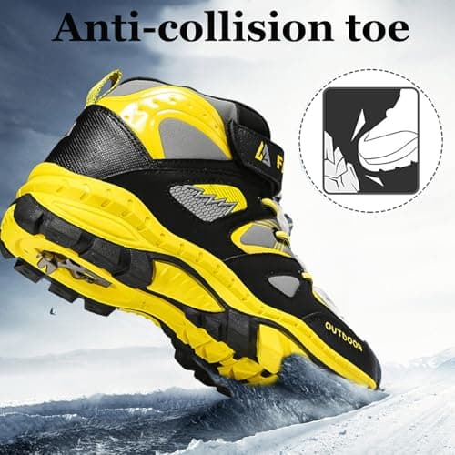 Unitysow Boys Trekking & Hiking Footwear Kids Walking Boots Waterproof Trainers Running Shoes Outdoor Camping Climbing Shoes Junior Sneakers,Blue,2 UK — view 6
