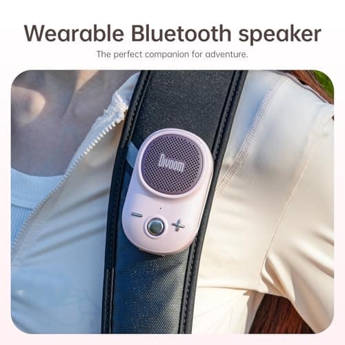 Divoom Itour-S Portable Mini Wearable Bluetooth Speaker, Big Audio and Punchy Bass,Clip-On Design, IP67 Waterproof and Dustproof,10 Hours Playtime,Outdoor Speaker for Home Travel Office (Pink) — view 5