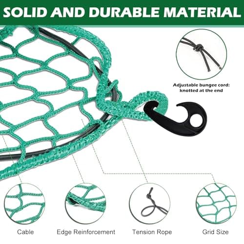 Cargo Nets Heavy Duty, Net Cargo Net for Pickup Truck, Truck Cargo Netting, Roof Rack Cargo Net for Van Trailer Net Tie-Down Mesh Elasticated Polyethylene Bungee Netting for Luggage & Garden- 2.5x3.5M — view 3