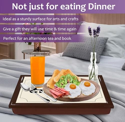 Lap Tray with Bean Bag Cushion Padded World's Best Grandpa Grandad Dinner Serving Laptop Holder Breakfast in Bed Serving Laptray Dinner Lunch Caravan Camping Camping Camper Van Motivational Learning — view 6